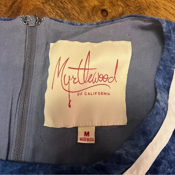 ModCloth Myrtlewood of California Sleeveless Retro Cotton Dress M Made in USA - Picture 3 of 13